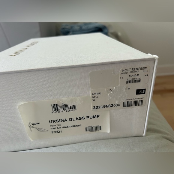 Authentic Amina Muaddi Ursina Glass Pump size 6.5 - Picture 3 of 4